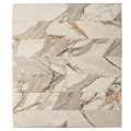 White Calacatta Gold Polished Finish Subway Marble Tile — 4x12 in 5 sq ft Box of 15 — Kitchen Backsplash, Bathroom Walls, Shower Surround, Fireplace, Statement