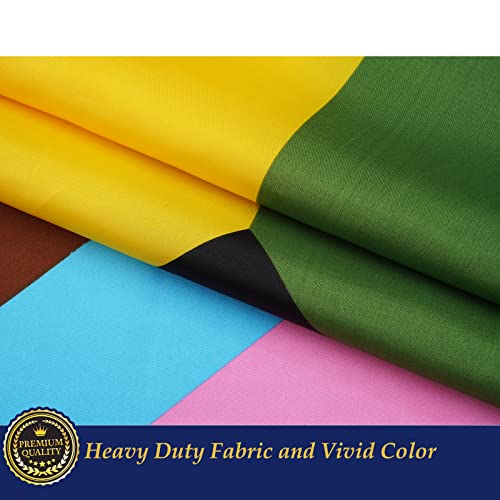 Topflags Pride Flag Outdoor Progress Pride Flags 3X5 Gay Bisexual Lgbtq+ Rainbow Banner Fade-Resistant #TOP4