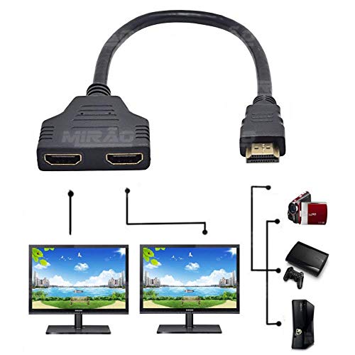 Cabo Divisor Duplicador Y HDMI Macho X 2 HDMI Femea (1.4V) 0,3M XT-2010