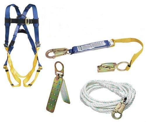 Werner K111201 Roofing Kit, 50-Foot Basic, Pass-Thru Buckle Harness, 1per Pack
