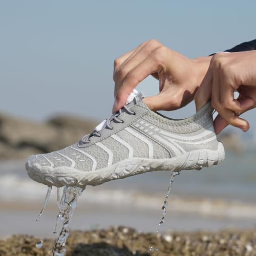 Image of Hike Barefoot Shoes for Women Men Breathable & Non-Slip Athletic Footwear Wide Toe Water Shoes,Designed for Walking,Running&Swimming