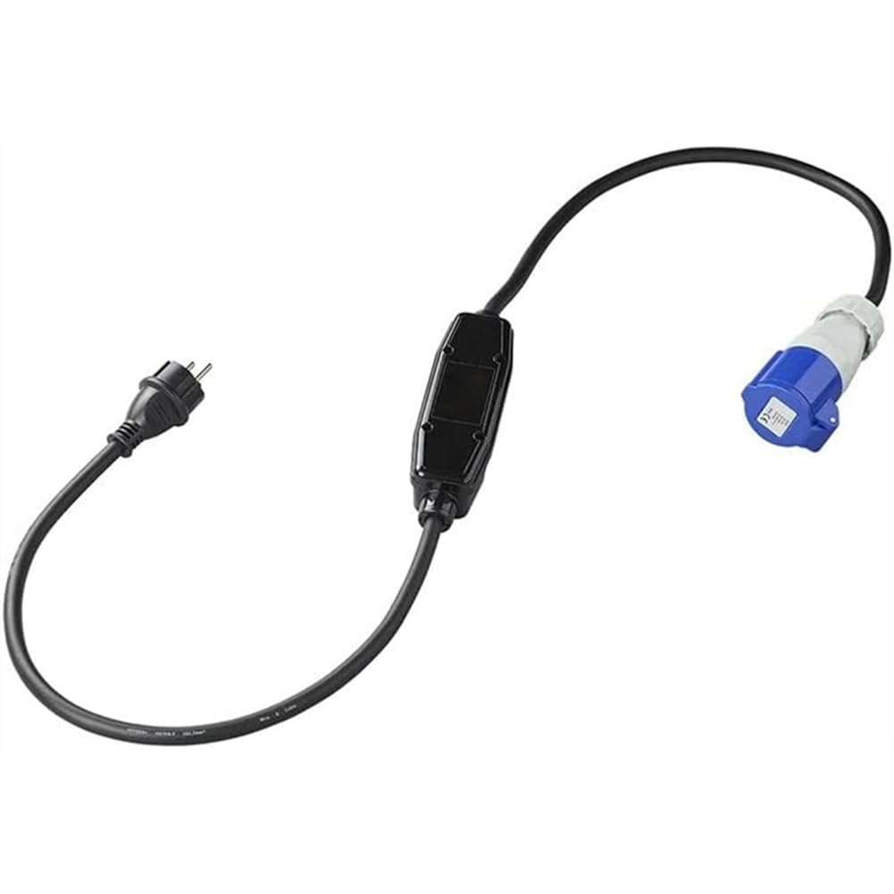 Adapterkabel 150 cm Schuko auf CEE CEE-Adapter mit Fehlerstromschutz IP44/IP55 EU-Stecker