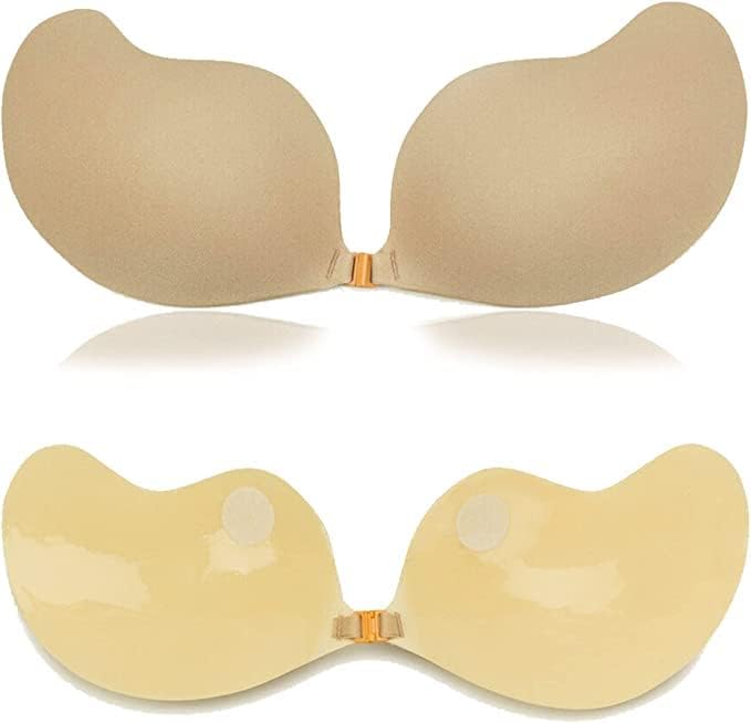 Silicone Invisible Push Up Bra Nude, Strapless Push Up Invisible Bra