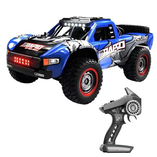 OBEST 4WD Coche Teledirigido de Alta Velocidad Sin Escobillas 2845, 70 km/h RC Drift Truck, 2.4Ghz Coche Control Remoto de Carreras Todoterreno, Juguete Coche Crawler Niños Adultos, Regalo Navidad