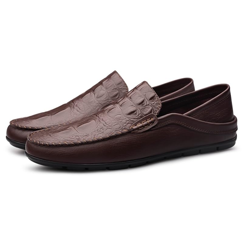 Loafers for Men Simple Round Toe Loafer Shoes Comfortable Anti-Slip Lightweight Prom Slip On3