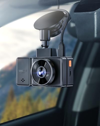 VANTRUE E-Serie Auto Dashcam Saugnapf Halterung für E1 PRO/ E1 Lite / E2 Kamera mit USB-C Port und GPS Melder (Geschwindigkeit, Position,Route)