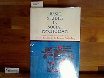 Hardcover Basic Studies in Social Psychology Book