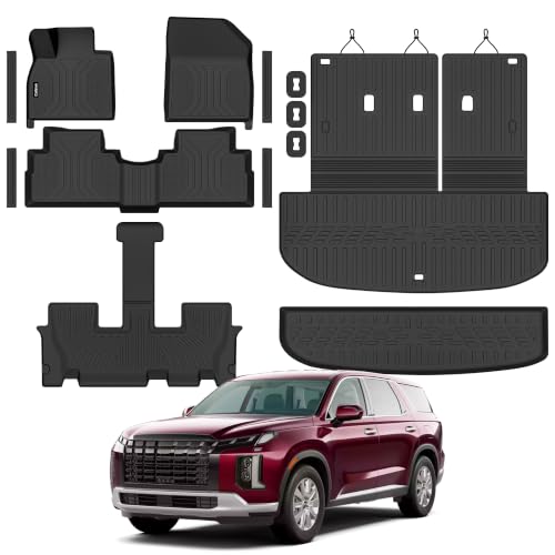 Cailsion Floor Mats Full Set for Hyundai Palisade 2020-2025 7/8 Seats by Cailsion - Used condition - US$91.63