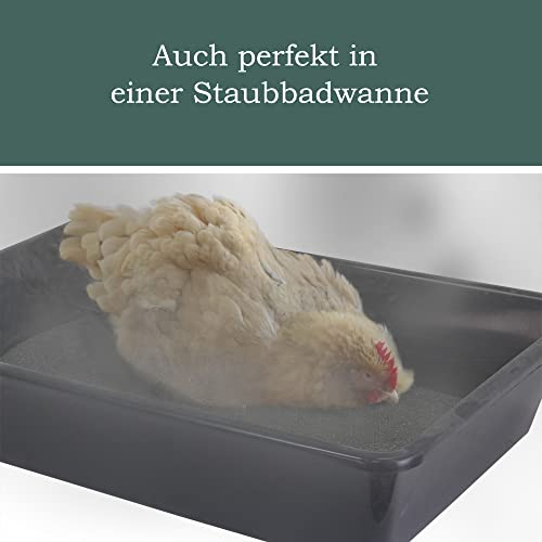 Petigi Urgesteinsmehl 5 kg Geflügeleinstreu Staubbad Sandbad Steinmehl Zeolith für Hühner Wachteln Sandbaden Diabas… – Bild 5