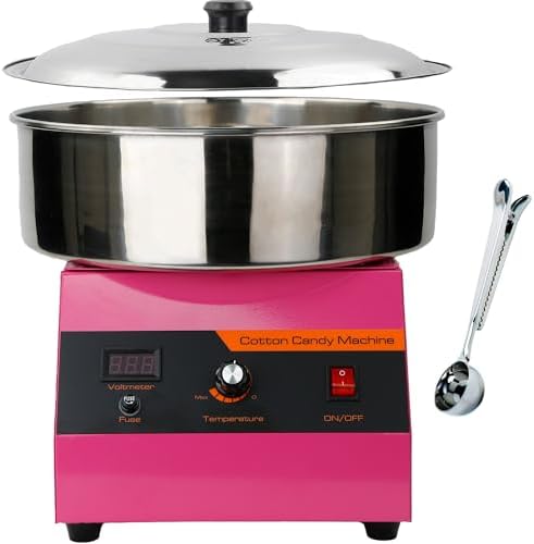 Cotton Candy Machine, 1000W Electric Cotton Candy Maker Machine, Quick 3-4 Min Preheat, Commercial Cotton Candy Maker for Home, Parties, Events, and Small Business