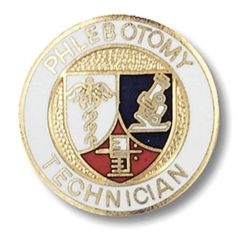 Image of Prestige Medical Emblem Pin, Phlebotomy Technician