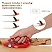 LIZAAL 2-Pack Gift Wrap Cutter with 3 Replaceable Blades | New Wrapping Paper Cutter with Wheels | Birthday and Christmas Wrapping Paper Cutter Slider for Home, Office or Classroom (Black & Red)