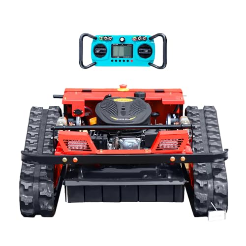 Infront Remote Control Lawn Mower, 20 Inch Cutting Width, Adjustable Height 0.79-5.9 Inches, Track Design,All-Terrain for Steep Slopes Tall Grass Large Lawns