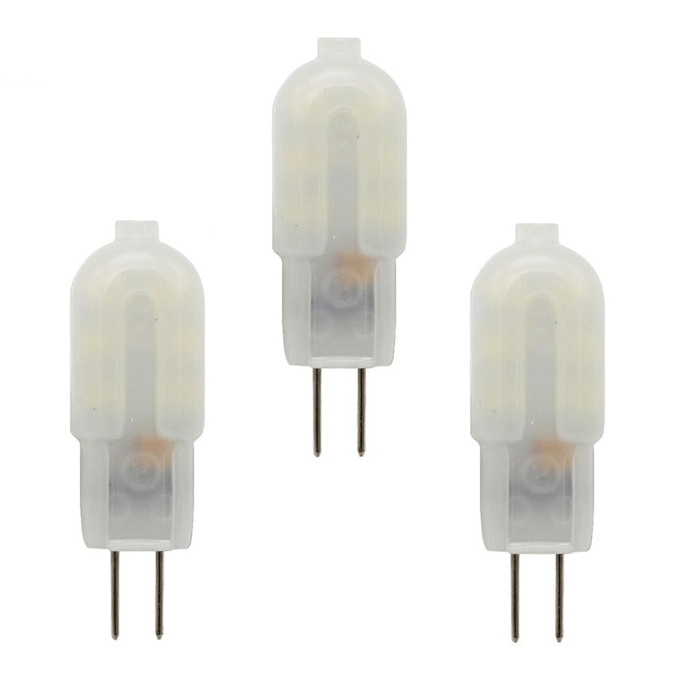 DLEDMOP Led Bulbs Bulb G4 LED Bulbs 220V 2W Equivalent 15W Halogen Lamp 200LM Warm White 3000K G4 Bulb Flicker-Free Non-Dimmable for Home Lighting,Bianco Caldo,White Shell - 3PCS