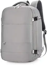 Mochila Executiva de Viagem Grande, Compacta Super Reforçada Mochila Para Notebook, Mala de Mão com USB Unissex Moderna PREMIUM Appari (Cinza)