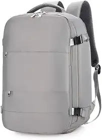 Mochila Executiva de Viagem Grande, Compacta Super Reforçada Mochila Para Notebook, Mala de Mão com USB Unissex Moderna PREMIUM Appari (Cinza)