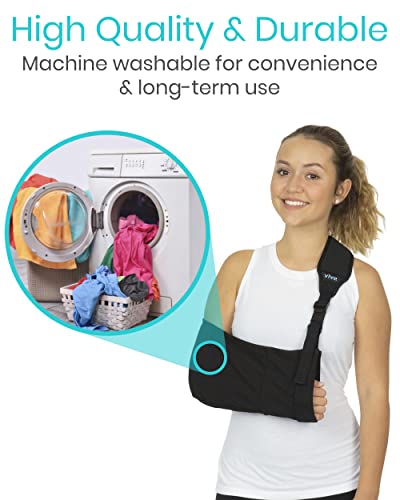 Vive Arm Sling - Medical Support Strap For Collar Bone, Rotator Cuff & Shoulder Injury - Adjustable, Breathable And Lightweight Immobilizer - Padded For Left, Right - For Elbow Dislocation And Sprain #TOP5
