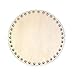 Fondo rigido rotondo in legno di pioppo da 3mm forato per fai da te all'uncinetto con fettuccia, thai ecc Base di legno per cestini all'uncinetto,porta vasi, vassoi e quant'altro. Diametro 18cm