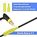 Esaytool 2 Pack HSe-621 Heat Shrink Tube Cable Label Tubing Black on Yellow HSe621 HS621 0.34inch (8.8mm) x 4.9ft (1.5m) Compatible for Brother P Touch Maker PT-E300 E500 P710BT P700 P750WVP P900