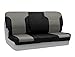 Coverking Custom Fit Rear 60/40 Back Seat Cover for Select Honda Accord Models - Neoprene (Medum Gray with Black Sides)