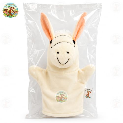 Image of Horse Hand Puppet for Kids | Soft Plush Animal Puppet | Educational Storytelling Toy | Interactive Role Play | Preschool Learning | Gift for Boys & Girls