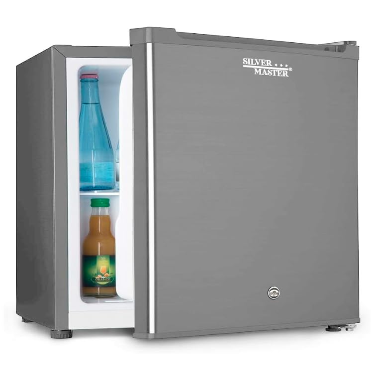 La Mejor Selección de Frigobar Con Congelador disponible en línea. 47 Silver Master Frigobar 47L Modelo 17004 Con Congelador Control de Temperatura 3 Niveles R600a Compacto Gris