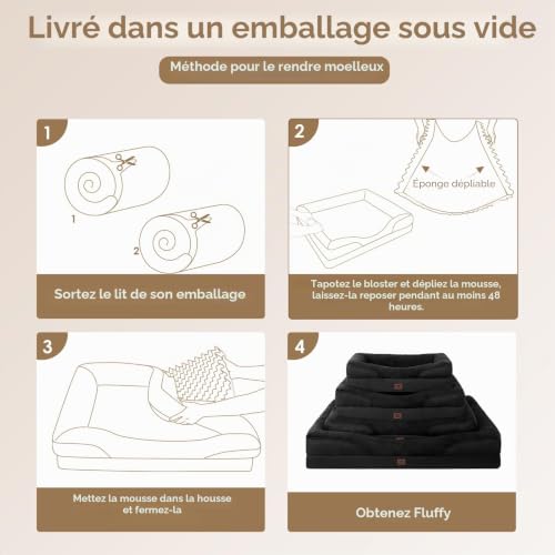 Canapé pour chien XXL déhoussable lavable et imperméable - 8