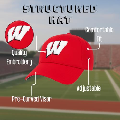 Gorra ajustable con logo bordado equipo Badgers miniatura 4