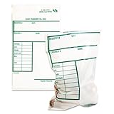 Quality Park Poly Cash Transmittal Bags, Self-Seal, Clear, 6 x 9, 100 per Pack, (45220)