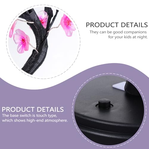 Lampe de nuit LED fleur décorative de chevet USB et pile