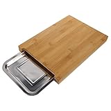 取り外し可能な引き出し付きまな板まな板収納トレイまな板チョッピングスライスウッドブロック