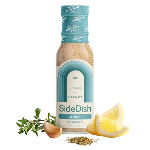 SideDish Zesty Greek Vinaigrette - Seed Oil, Dairy & Gluten