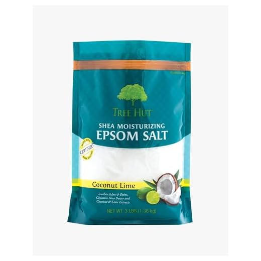 Tree Hut Shea Moisturizing Epsom Salt Coconut Lime, 3Ibs, Ultra Hydrating Epsom for Nourishing Essential Body Care