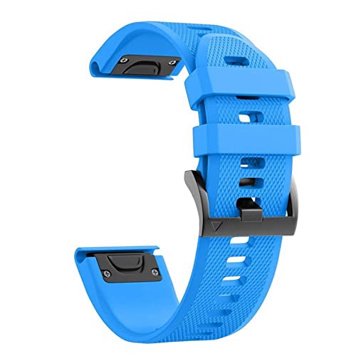 Bracelet silicone 22mm GUMMMY anti-irritation pour Garmin Fenix 5 et 6