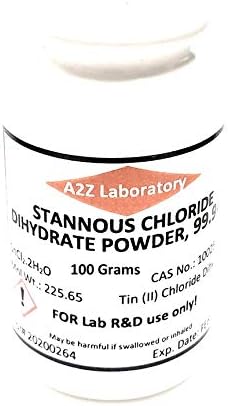Stannous Chloride Dihydrate / SnCl2.2H2O/ 99.9+% / ACS Grade/Powder/Crystals / 100 Grams/USA Made/Same Day Ship