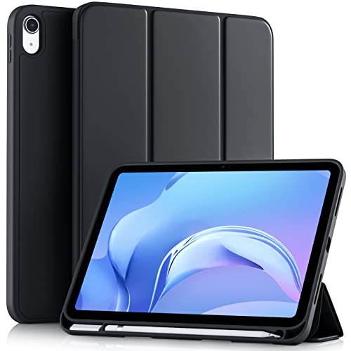 Image of Akkerds Compatible with iPad (A16) 11th Generation Case 11 Inch 2025, for iPad 10th Generation Case 10.9 Inch 2022 with Pencil Holder, Slim Trifold Stand Protective Cover with Soft TPU Back, Black