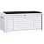 DWVO 120 Gallon Outdoor Louver Storage Deck Box w/Seating Cushion, Large Storage Box for Outdoor Pillows, Garden Tools and Pool Supplies, Resin, Waterproof, Lockable (White)