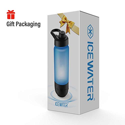 ICEWATER 3-in-1 Smart Water Bottle(Glows to Remind You to Stay Hydrated)+Bluetooth Speaker+Dancing Lights,22 oz,Stay Hydrated and Enjoy Music,Perfect Gift