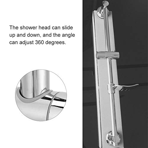 Support de douche en acier inoxydable chromé durable et design - 3
