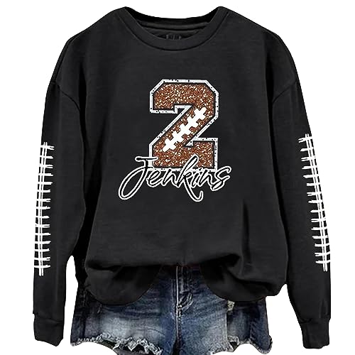 Personalized Women's Football Shirts - Game Day Mom & Lover Gift, Number Shirt