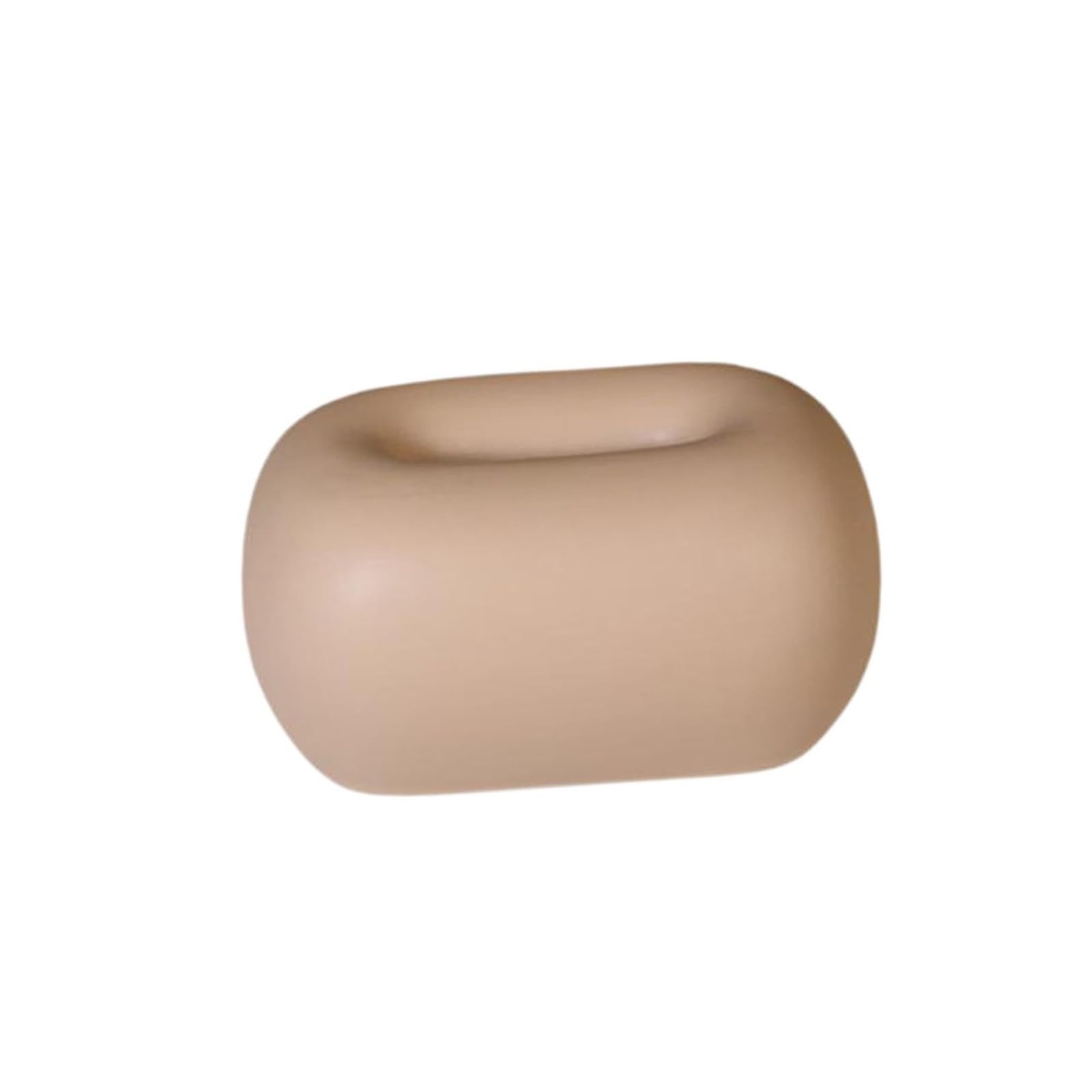 Tissue Dispenser Box Ceramic Tissue Box Napkin Organizer Paper Holder Tabletop Ornament Apartment Must Haves(Nude Color)