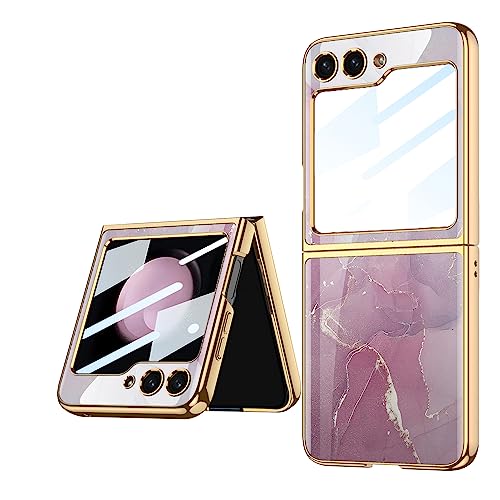 Coque Galaxy Z Flip 5 5G mauve rose pour un style élégant en soirée et au quotidien