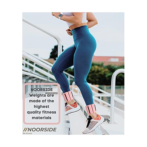NOORSIDE Adjustable Wrist Weights sets for women , Ankle weights for women , Men Set of 2 ( 1.1 lb Each ) Leg & Arm… - Image 5