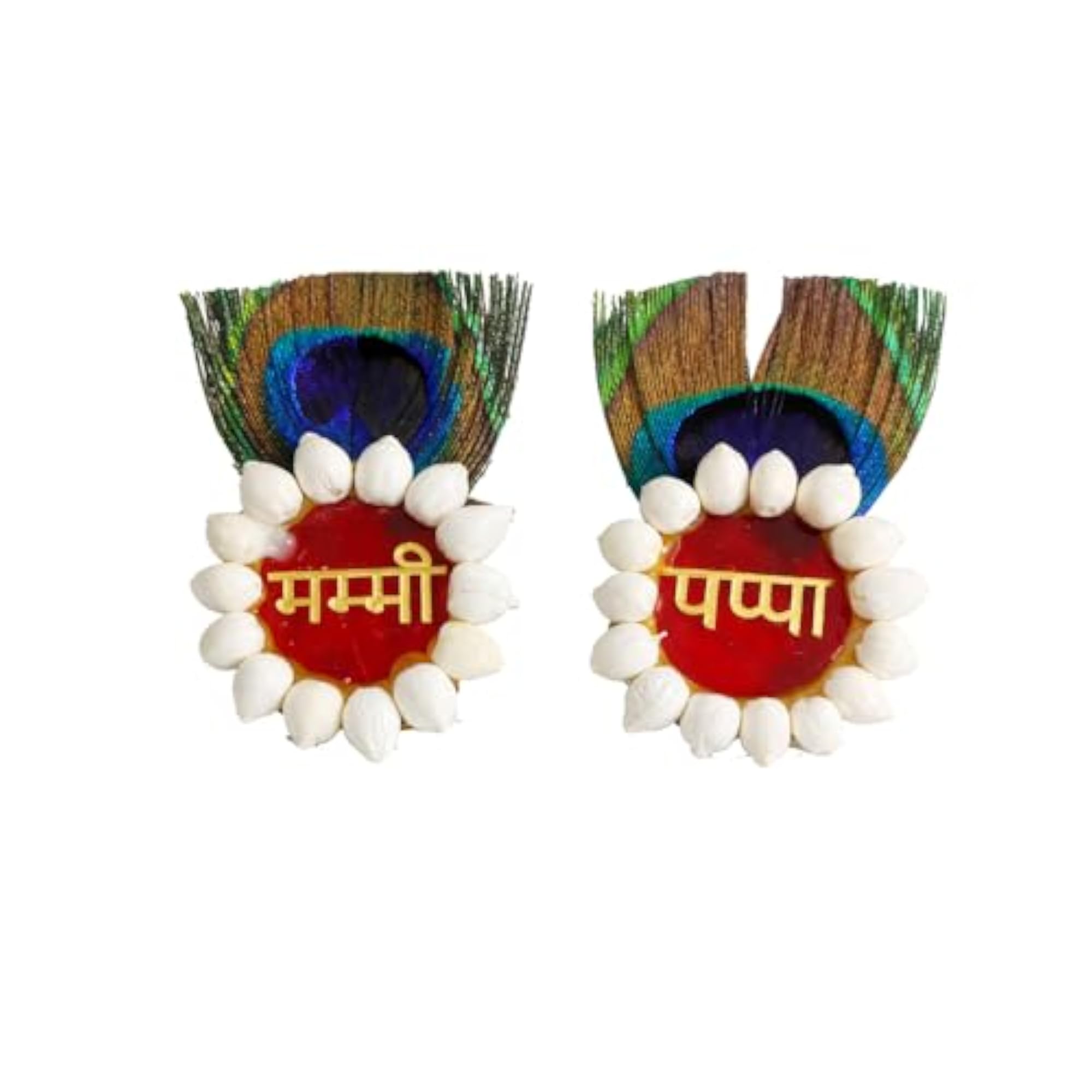 Mogra Flower Jewellery Set with Green Stone Studs