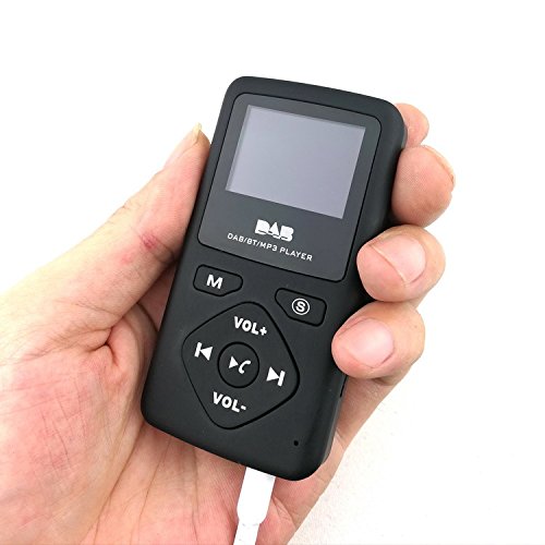Baceyong Radio digitale portatile, digitale FM DAB/DAB+ Radio + lettore MP3 Bluetooth 4.0 32G Nero