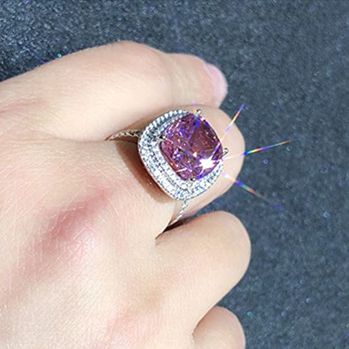 1pc Gorgeous Style Pink Ring For Women For Wedding Engagement Anniversary Party Jewelry Valentine's Day Gift3