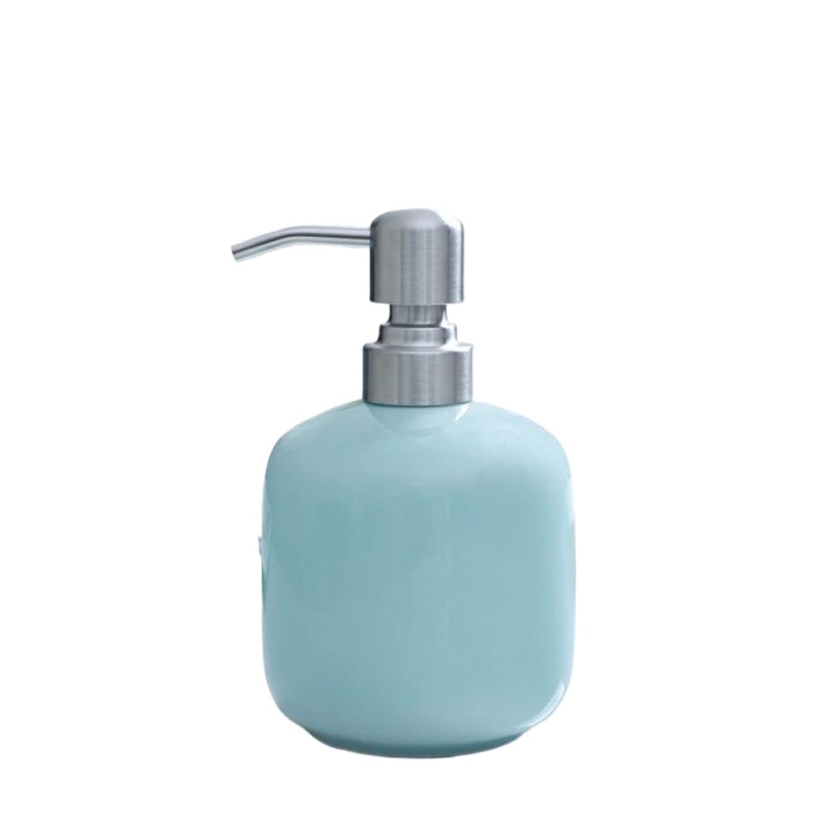 Dispensadores De Loción Jabón Dispensador de jabón líquido de cerámica de Porcelana, Botella rellenable, Decorativo(Blue)