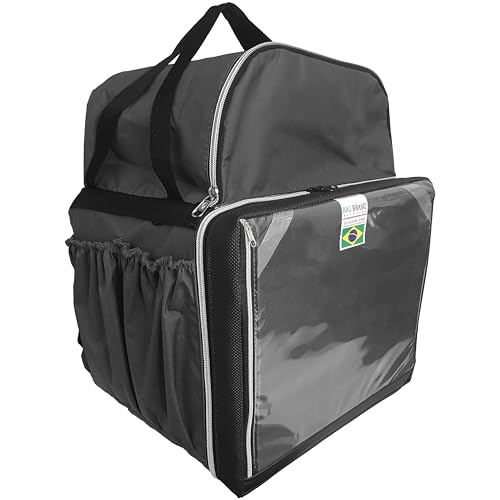 Mochila Bag Térmica Delivery Aplicativos Com Isopor Laminado - Preta