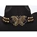 Bohemian Style Hat Band for Cowboy Hat Adjustable Butterfly Charm Fedora Panama Strap Belt Replacement Hat Jewelry for Women Men Cowgirl Straw Beach Cap, Bronze