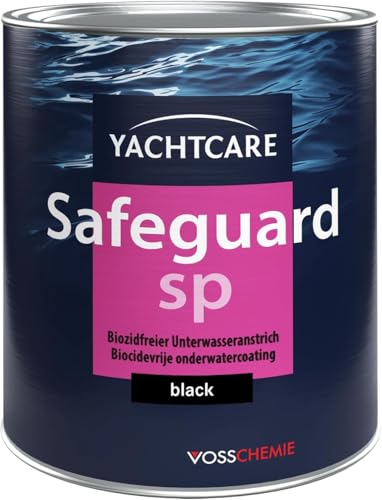 Yachtcare Safeguard SP 750ml schwarz - Biozidfreier Unterwasseranstrich für Segel- und Motorboote - Bewuchsschutz für GFK Boote